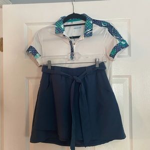 Golf shirt and skort set